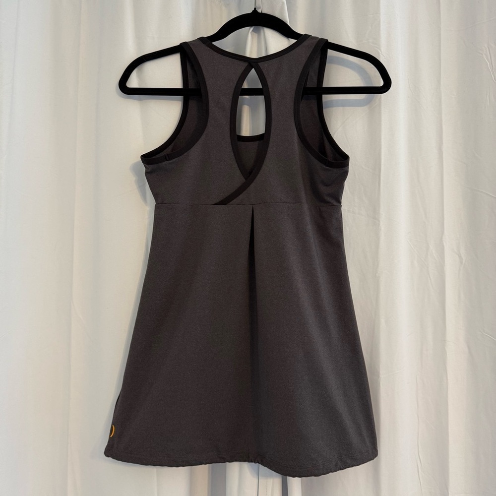 Lucy Gray Racerback Workout Tank Yoga Athletic Activewear Top Women Small - Picture 3 of 10